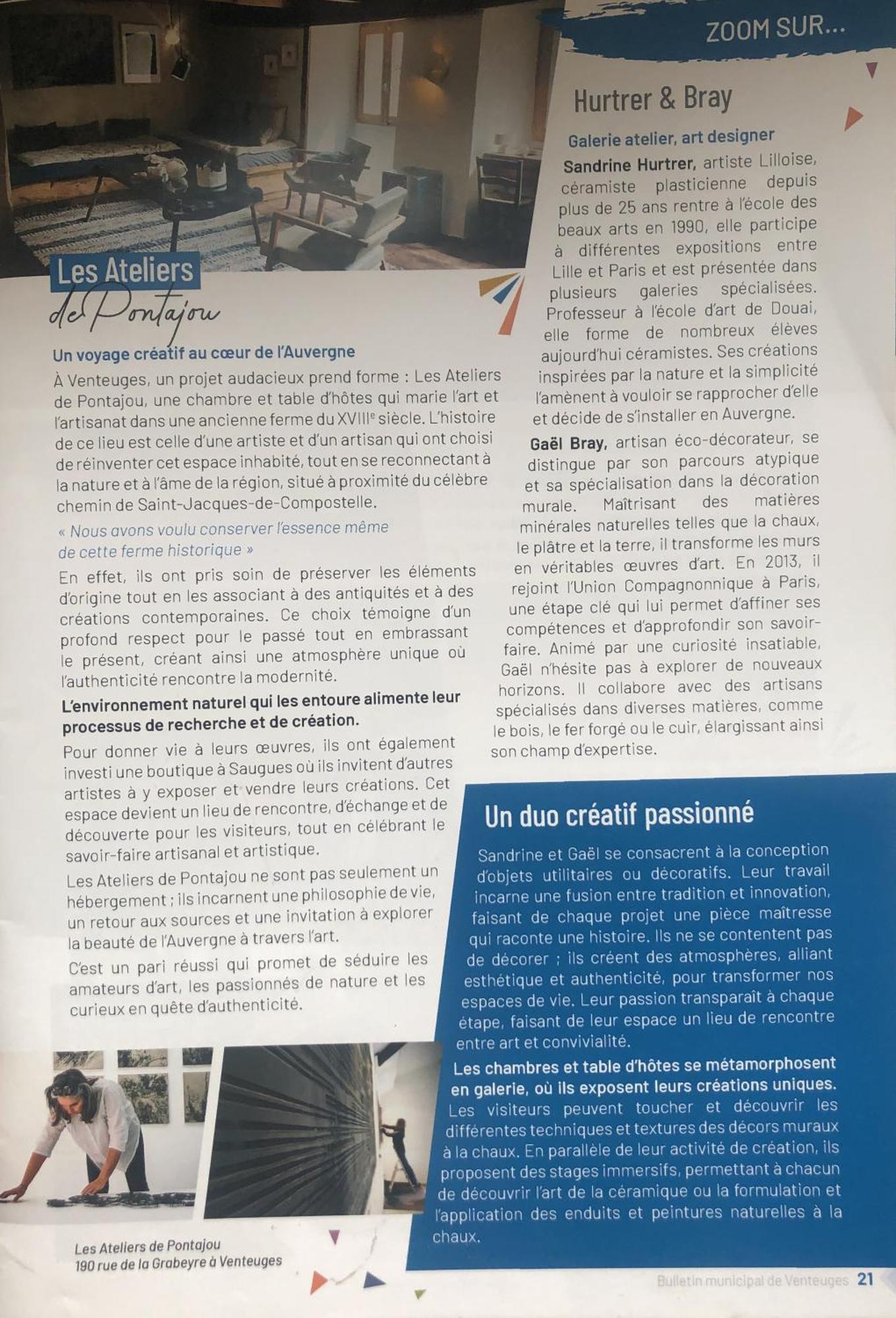 Chambres Et Tables D'Hotes - Les Ateliers De Pontajou - Pelerin Navette Gratuite A Saugues Venteuges Zewnętrze zdjęcie